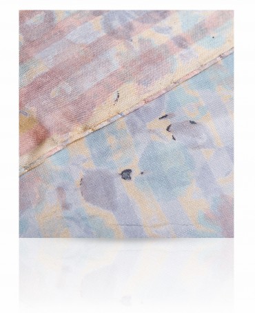 Палантин Женский SN-LAVEND.STRIPE/BEIGE